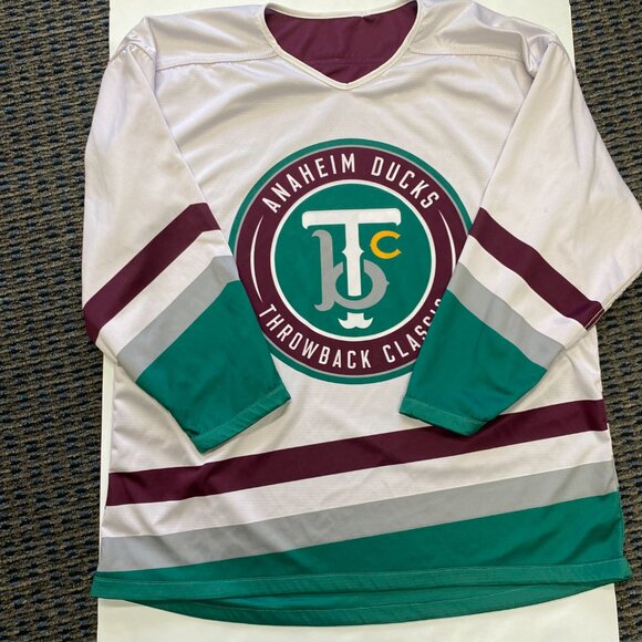 Anaheim Ducks Throwback Classics Reversible Hockey Jersey #11 Men's L - Picture 2 of 7